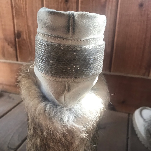 Coach Maryann Tan Rabbit Fur Boots - Picture 12 of 16